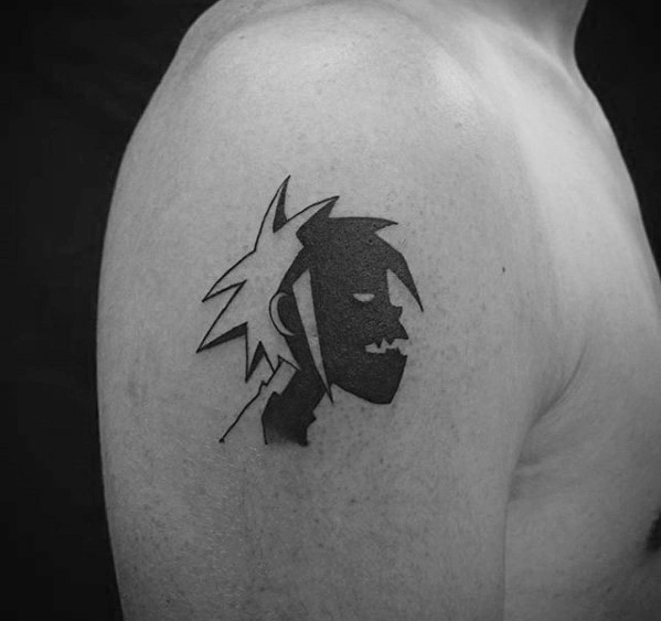 50 Gorillaz Tattoo Designs für Männer - Musik Band Tinte Ideen  