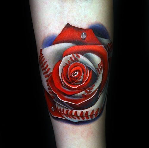 90 Realistische Rose Tattoo Designs für Männer - Floral Ink Ideen  