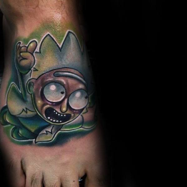 60 Rick And Morty Tattoo-Designs für Männer - Animated Ink Ideen  