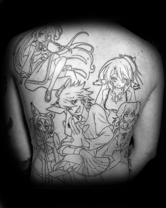 60 Anime Tattoos für Männer - Cool Manga Design-Ideen - Mann Stil | Tattoo