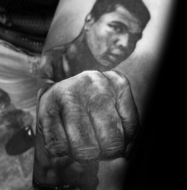 50 Muhammad Ali Tattoo Designs für Männer - Boxing Champion Ink Ideen  