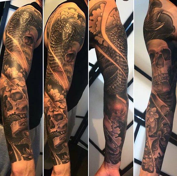 90 Cobra Tattoo Designs für Männer - Kingly Snake Ink Ideen  