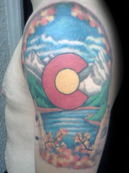 50 Colorado Tattoos für Männer - Rocky Mountain Design-Ideen  