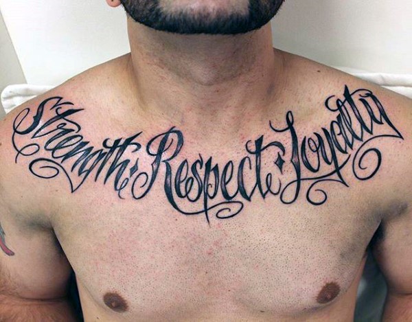 60 Kraft Tattoos für Männer - männliche Wort Design-Ideen  