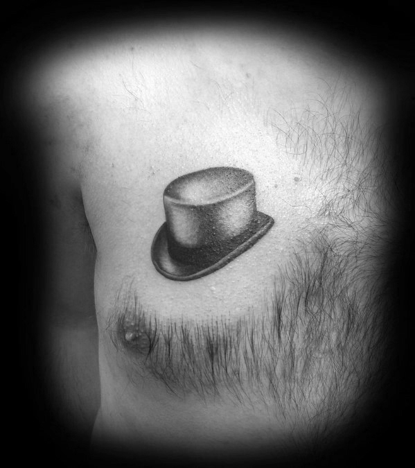 40 Top Hat Tattoo Designs für Männer - Topper Tinte Ideen  