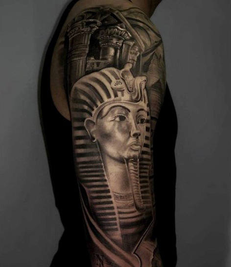 60 ägyptische Tattoos für Männer - alte Ägypten Design-Ideen  