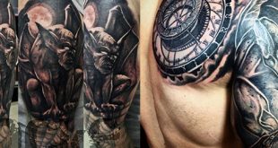 70 Gargoyle Tattoo Designs für Männer - Steinstatue Ideen  