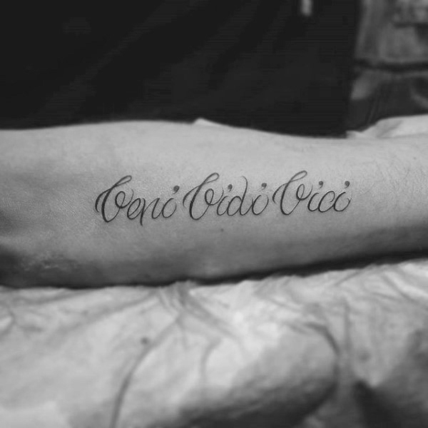 60 Veni Vidi Vici Tattoo Designs für Männer - Julius Caesar Ink Ideen  