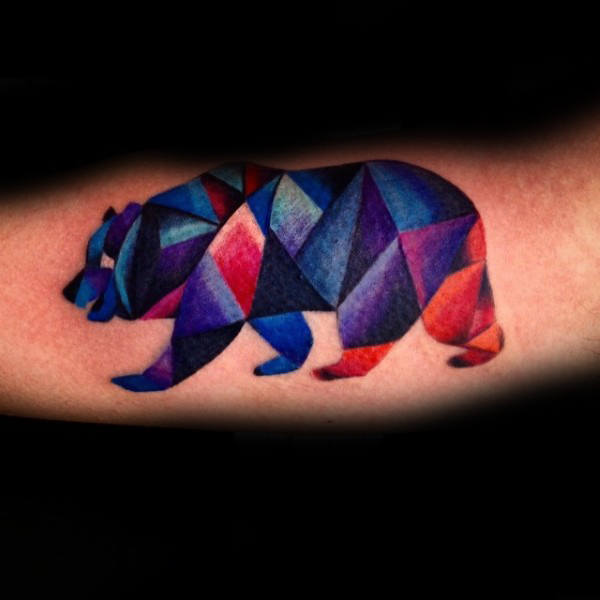 60 Geometrische Bär Tattoo Designs für Männer - Manly Ink Ideen  