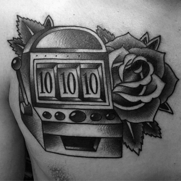 30 Slot Machine Tattoo Designs für Männer - Jackpot Ink Ideen  