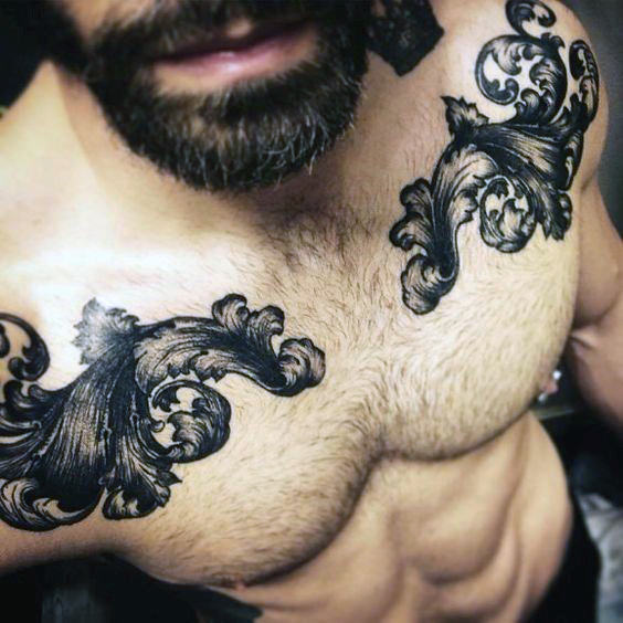 90 Filigran Tattoos für Männer - Ornamental Ink Design-Ideen  