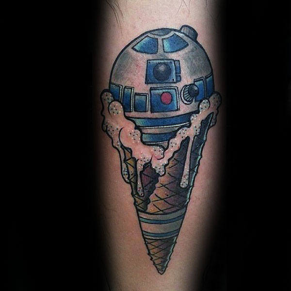 60 R2D2 Tattoo Designs für Männer - Roboter Star Wars Tinte  