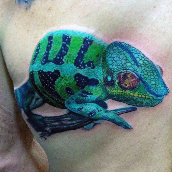 100 Eidechse Tattoos für Männer - Cool Reptile Designs  