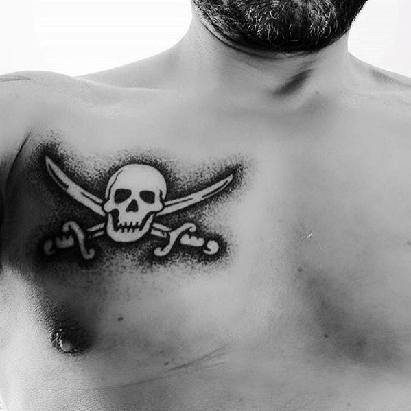 40 Piraten Flagge Tattoo-Designs für Männer - Jolly Roger Ink Ideen  