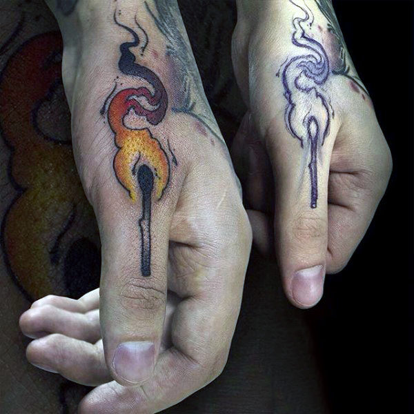 75 Finger Tattoos für Männer - Manly Design-Ideen  