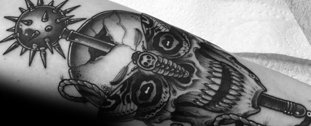 60 Keule TattooDesigns für Männer Bludgeon und Schlegel Tinte Ideen