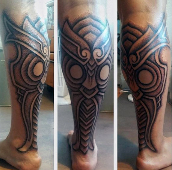 50 Kalb Tattoos für Männer - Body Art unter dem Knie  