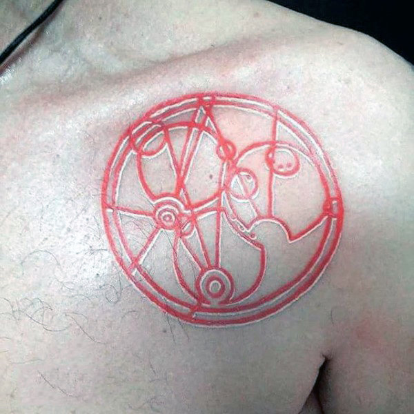 40 Gallifreyan Tattoo Designs für Männer - Doctor Who Ink Ideen  