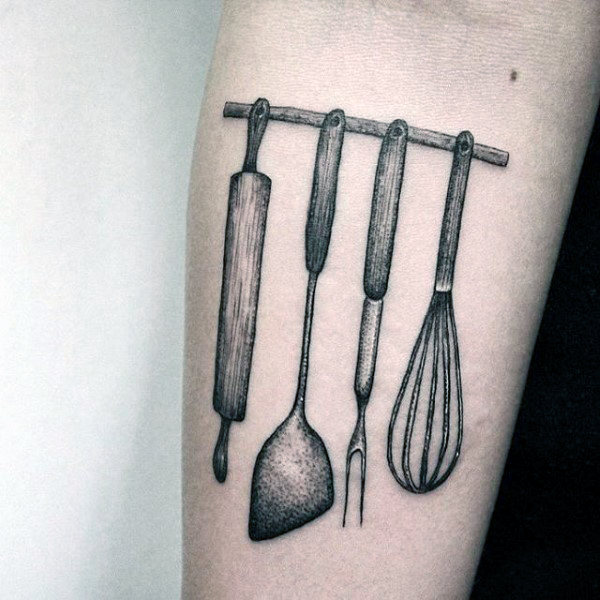 60 Kulinarische Tattoos für Männer - Cooking Ink Ideen  