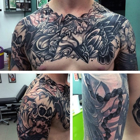 80 kranke Tattoos für Männer - Masculine Ink Design-Ideen  
