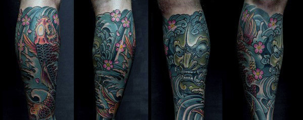 Top 75 beste Bein Tattoos für Männer - Tinte vom Knie bis zum Knöchel  