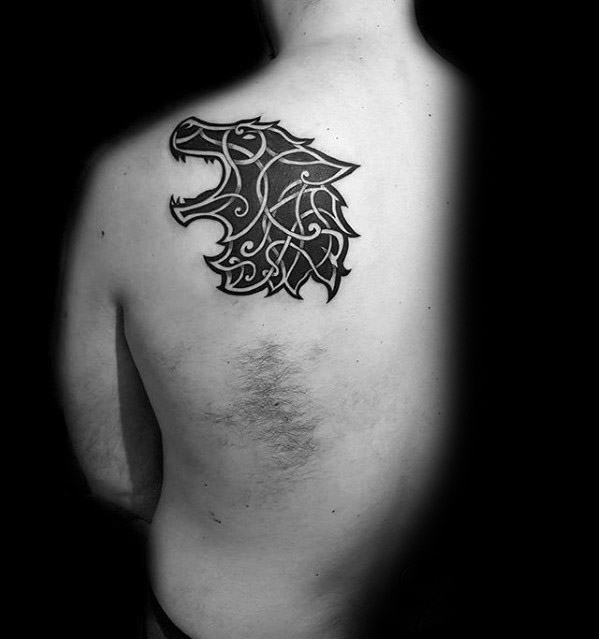 50 Keltische Wolf Tattoo Designs für Männer - Knotwork Ink Ideen  