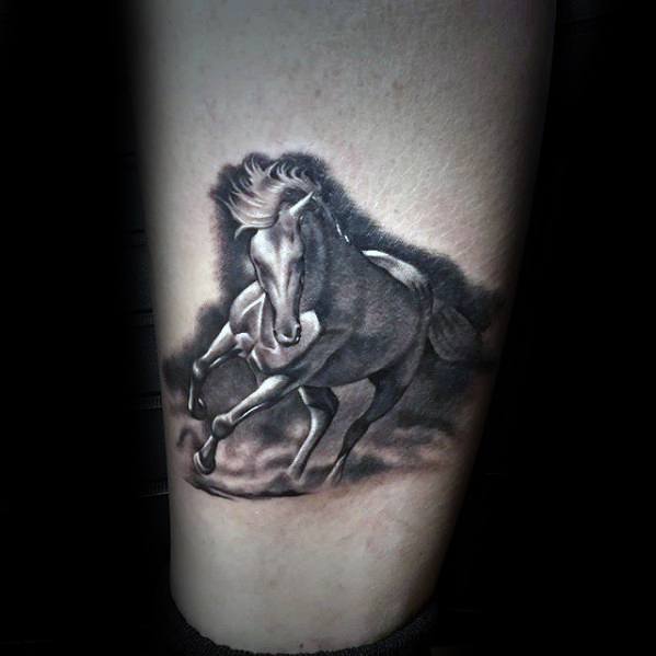 70 Pferd Tattoos für Männer - Noble Animal Design-Ideen  