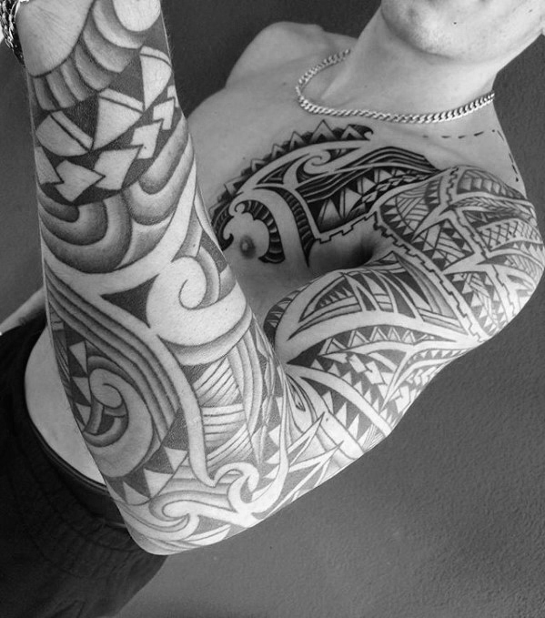 70 Awesome Tribal Tattoos für Männer - Masculine Ink Ideen  