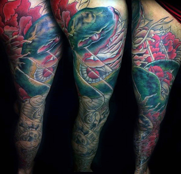 70 Schlange Tattoos für Männer - eine giftige Biss von Design Idee Inspiration  