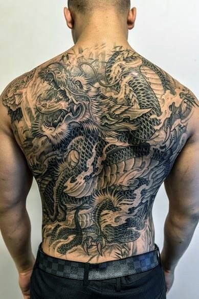 50 chinesische Drache Tattoo Designs für Männer - flammende Tinte Ideen  