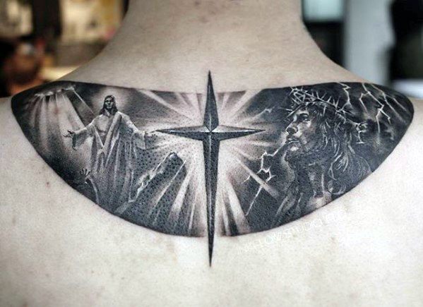 60 3D Jesus Tattoo Designs für Männer - religiöse Tinte Ideen  