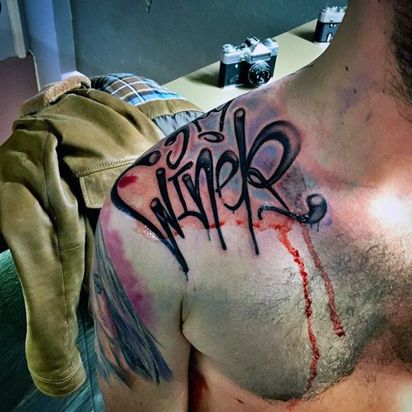 80 Graffiti-Tattoos für Männer - Inked Street Art Designs  