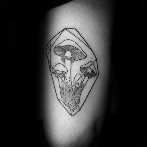 60 Mushroom Tattoo Designs für Männer - Fungus Ink Ideen  