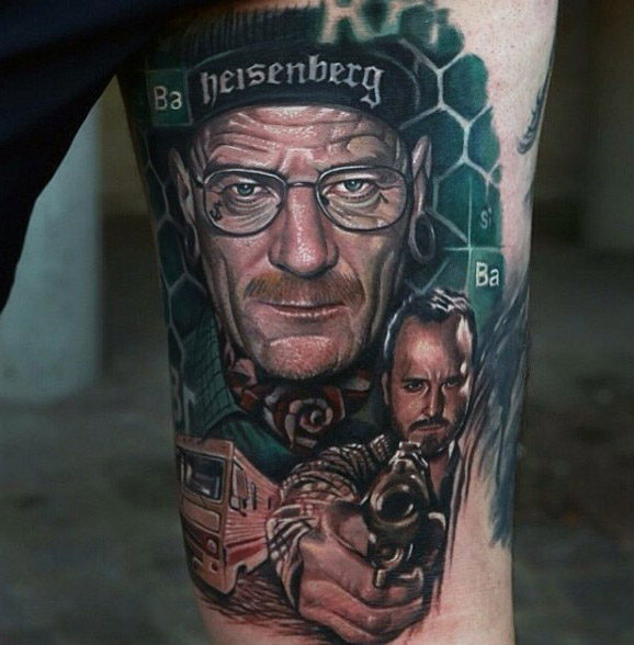 50 Breaking Bad Tattoo Designs für Männer - Walter White Ink Ideen  
