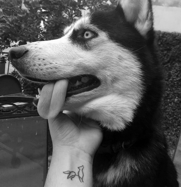 80 Siberian Husky Tattoo Designs für Männer - Hund Tinte Ideen  