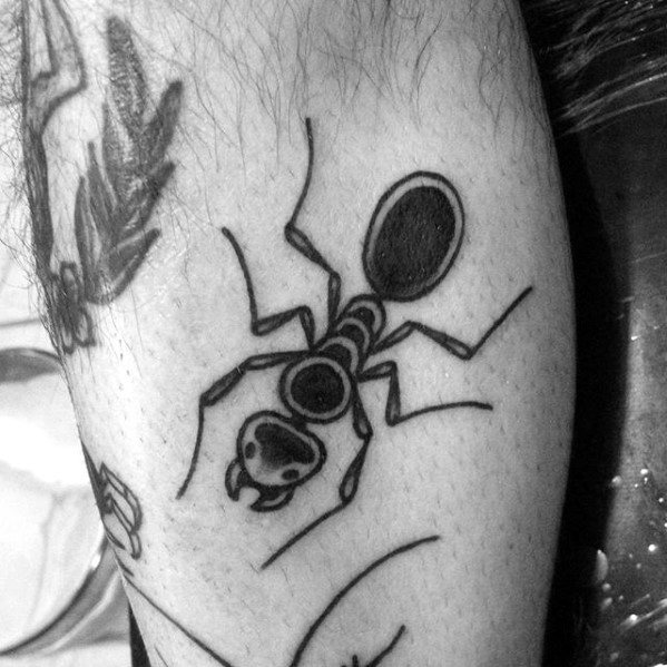 50 Ant Tattoo Designs für Männer - Insektentinte Ideen  