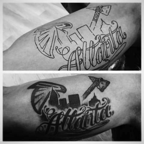 20 Atlanta Falcons Tattoo-Designs für Männer - Fußball-Tinte-Ideen  
