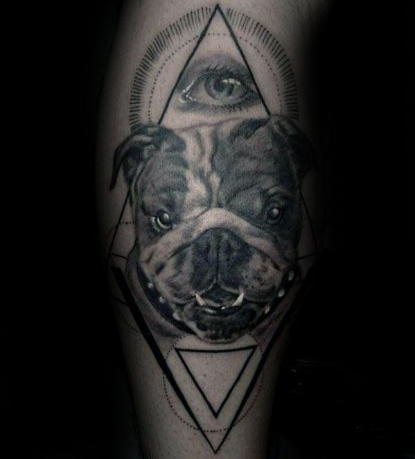 60 Bulldog Tattoos für Männer - Maskuline Design-Ideen  
