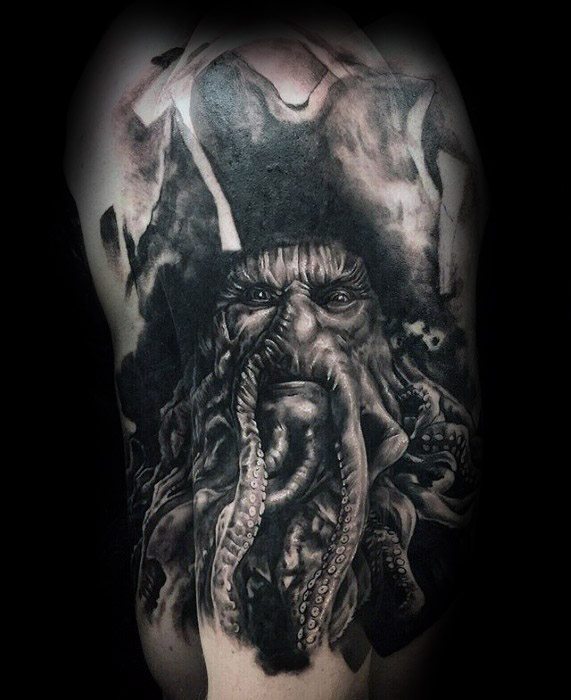 60 Davy Jones Tattoo Designs für Männer - Sailors Devil Ink Ideen  