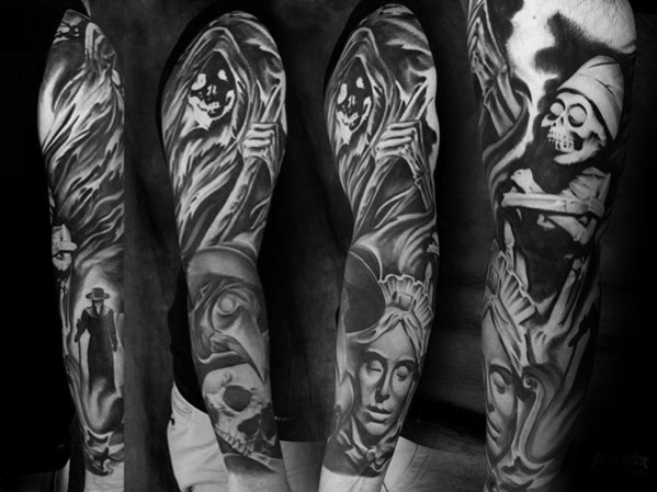 60 Pest Arzt Tattoo Designs für Männer - Manly Ink Ideen  