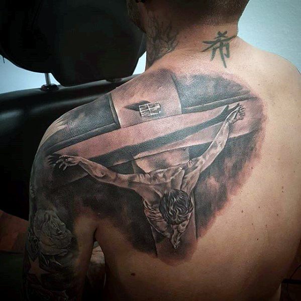 60 3D Jesus Tattoo Designs für Männer - religiöse Tinte Ideen  