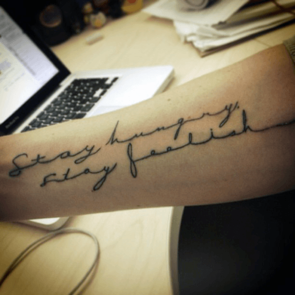 40 Zitat Tattoos für Männer - ein Echo Ausdruck von Worten in Tinte geschrieben  