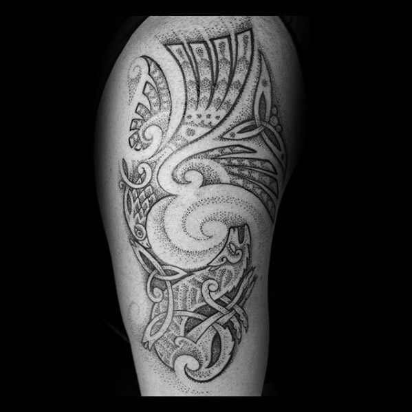 50 Keltische Wolf Tattoo Designs für Männer - Knotwork Ink Ideen  