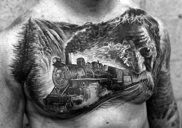 70 cool Brust Tattoos für Männer - Masculine Ink Design-Ideen  