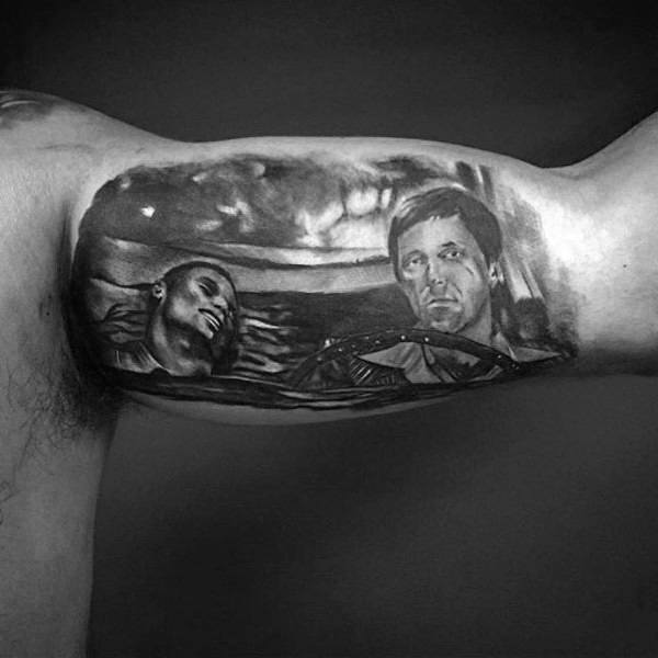 40 Scarface Tattoo-Design-Ideen für Männer - Al Pacino Ink  