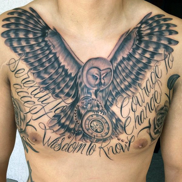 50 Serenity Prayer Tattoo Designs für Männer - Emporhebende Ideen  