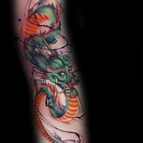 50 chinesische Drache Tattoo Designs für Männer - flammende Tinte Ideen  