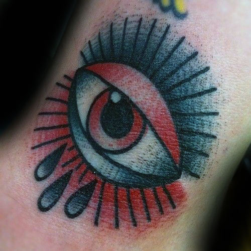 50 traditionelle Augen Tattoo Designs für Männer - Old School-Ideen  