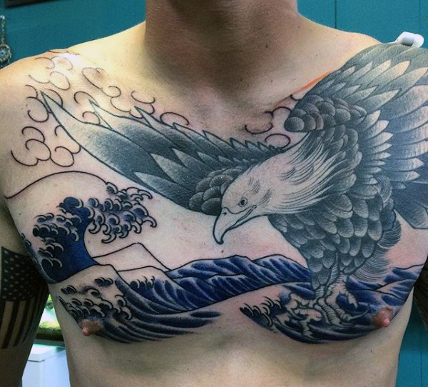 75 Eagle Tattoos für Männer - ein Segelfliegen von traditionellen Designs  