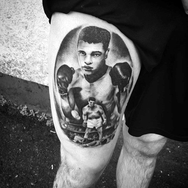 50 Muhammad Ali Tattoo Designs für Männer - Boxing Champion Ink Ideen  